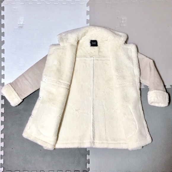 Faux sheared sheep skin coat - Picture 2 of 6